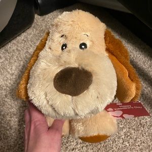 Valentines dog plush
